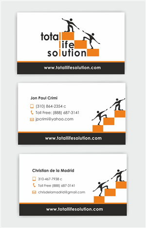 Business Card Design by IneseRo for Total Life Solution | Design: #6484067
