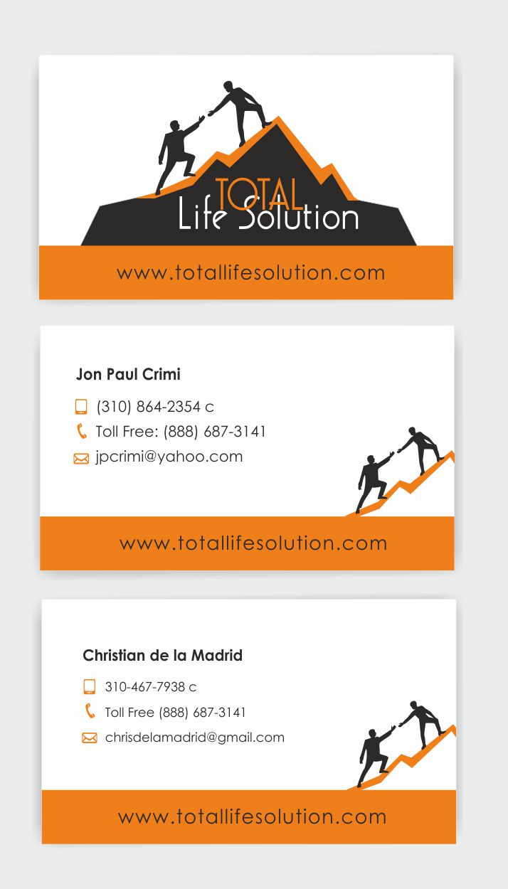 Business Card Design by IneseRo for Total Life Solution | Design #6484226
