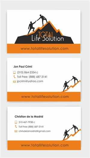 Business Card Design by IneseRo for Total Life Solution | Design: #6484226