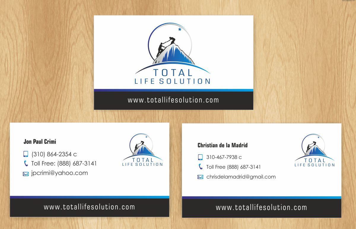 Diseño de Tarjeta de Presentación por IneseRo para Total Life Solution | Diseño #6505280