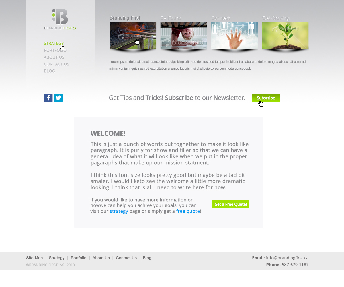 Web Design by gfxr10 for Branding First Inc. | Design #1765144