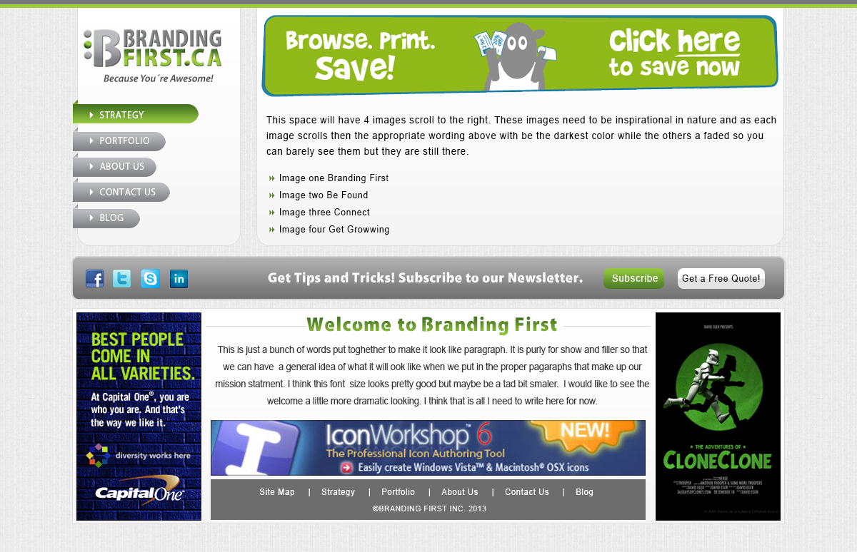Web Design by webxvision for Branding First Inc. | Design #1722686