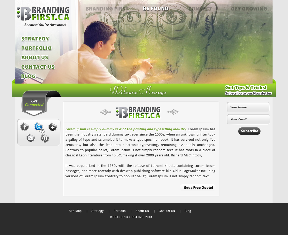 Web Design by webxvision for Branding First Inc. | Design #1746625