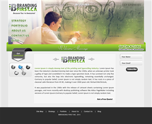 Web Design by webxvision for Branding First Inc. | Design: #1746625