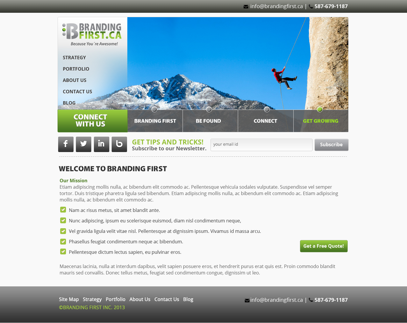 Web Design by James for Branding First Inc. | Design #1700282