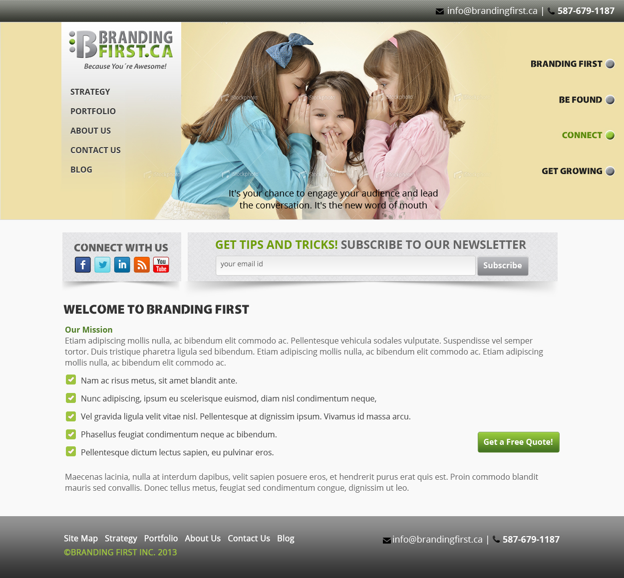 Web Design by James for Branding First Inc. | Design #1705240