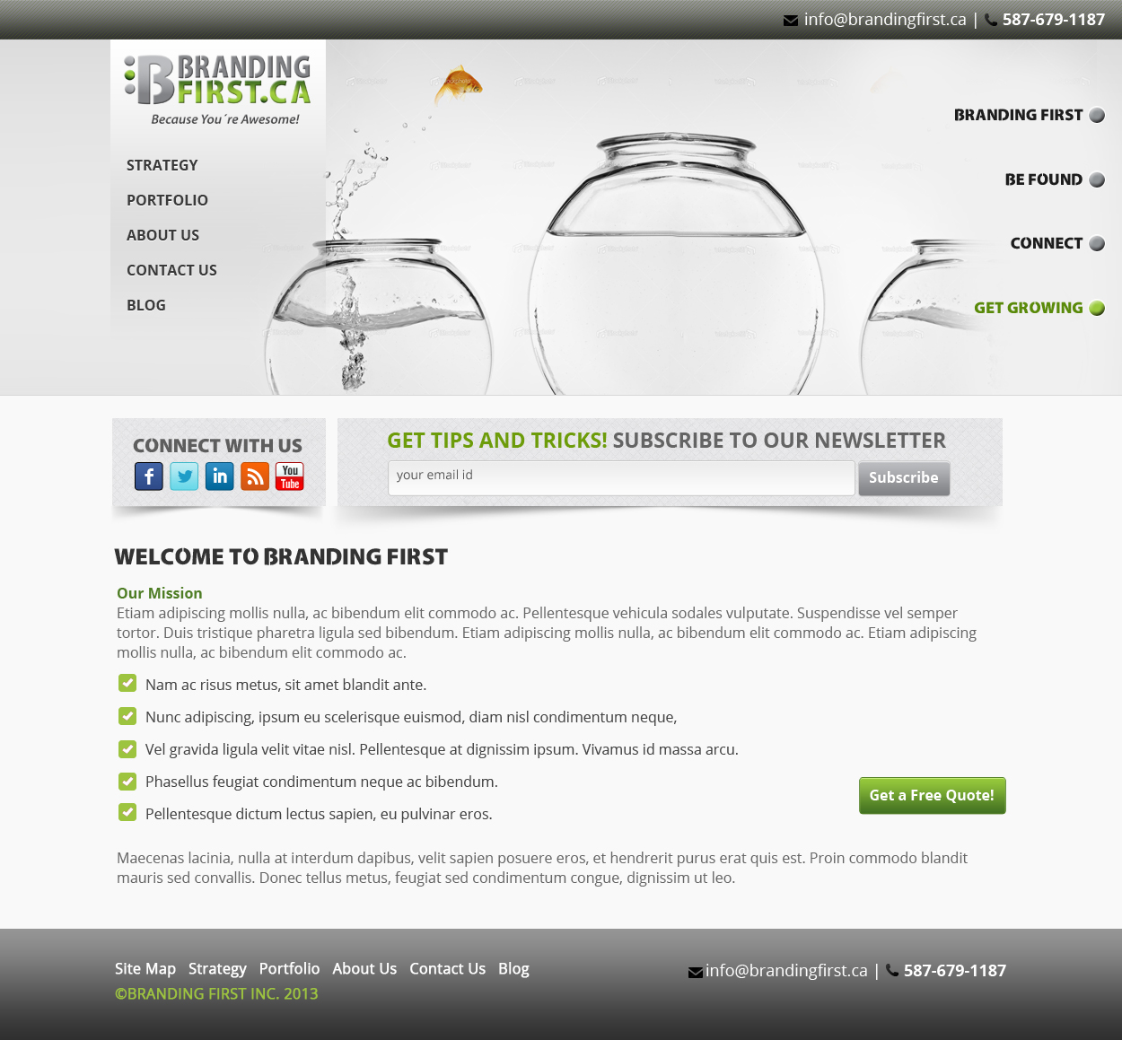 Web Design by James for Branding First Inc. | Design #1705251