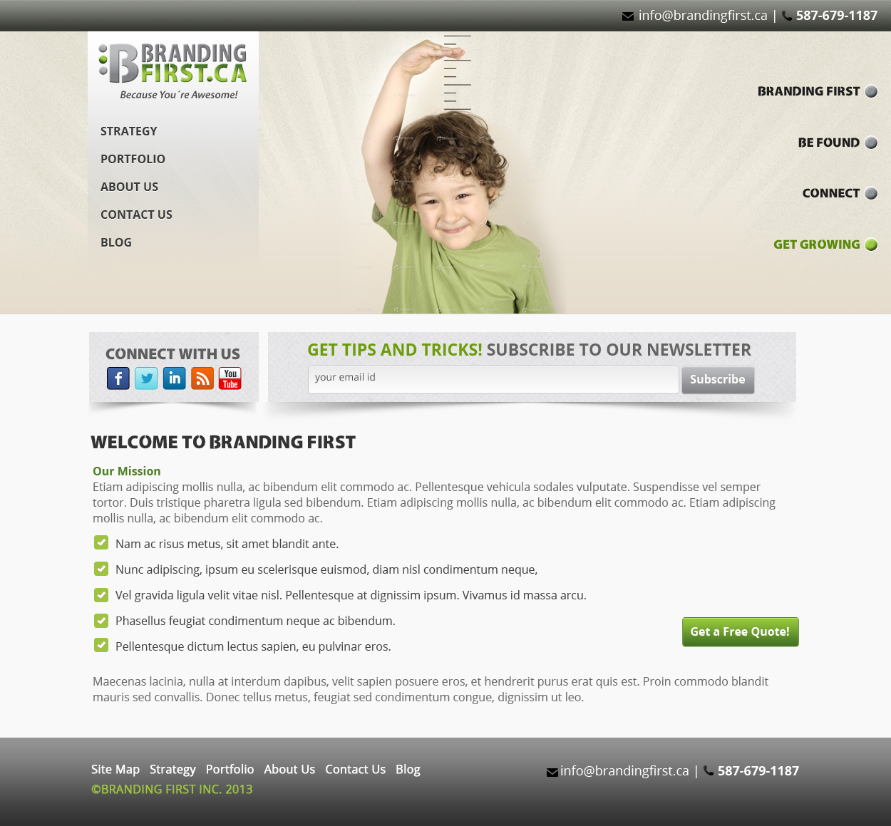 Web Design by James for Branding First Inc. | Design #1705257