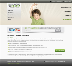 Web Design by James for Branding First Inc. | Design: #1705257