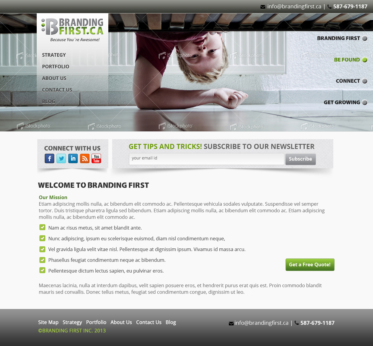 Web Design by James for Branding First Inc. | Design #1705263
