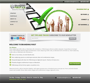 Web Design by James for Branding First Inc. | Design: #1718188