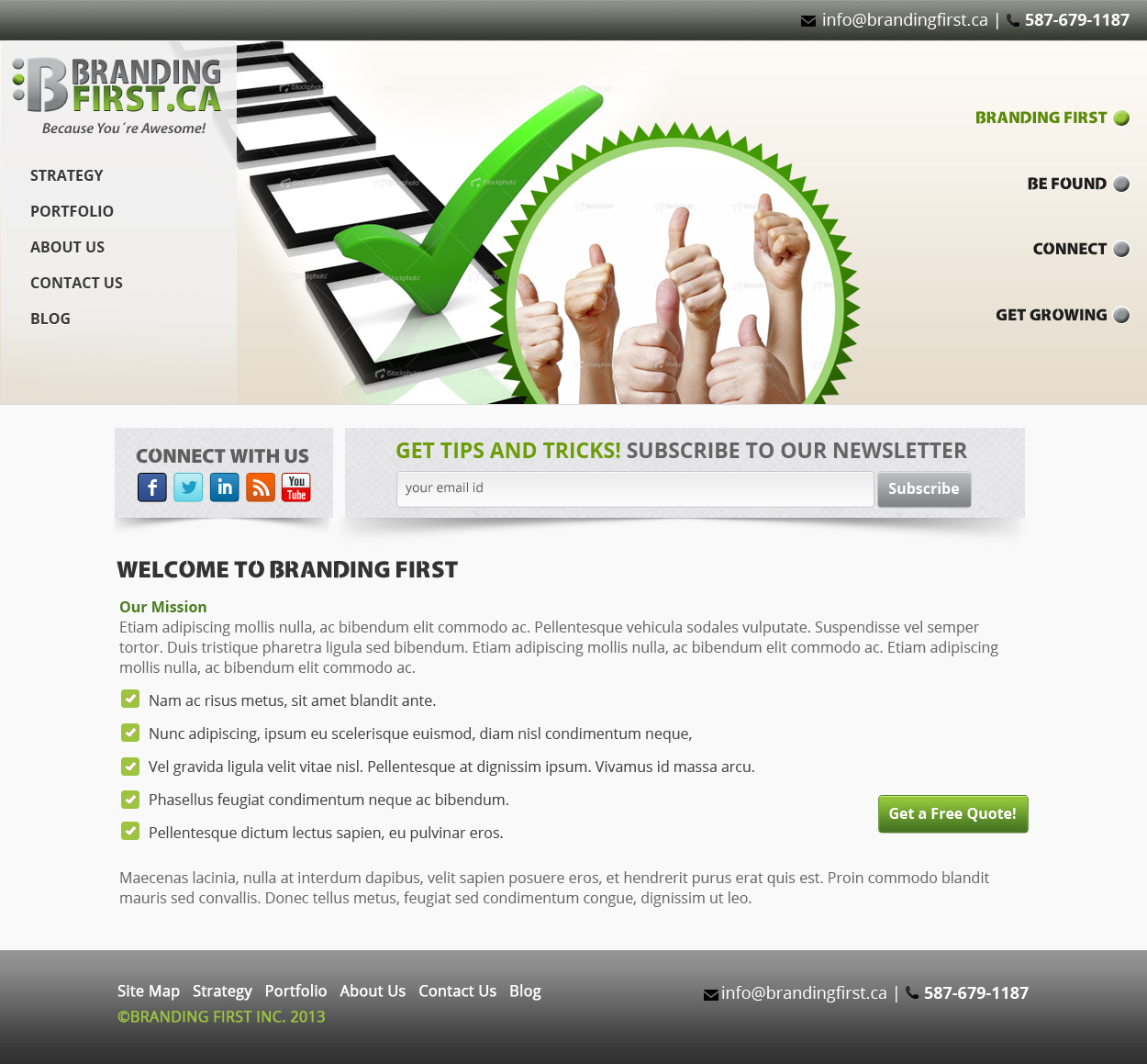 Web Design by James for Branding First Inc. | Design #1745582