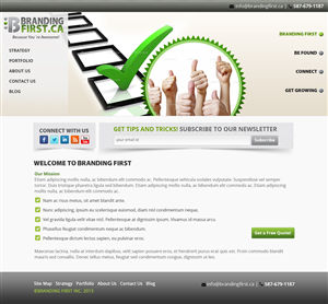 Web Design by James for Branding First Inc. | Design: #1745582