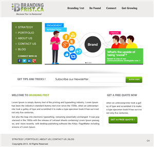 Web Design by pb for Branding First Inc. | Design: #1691246