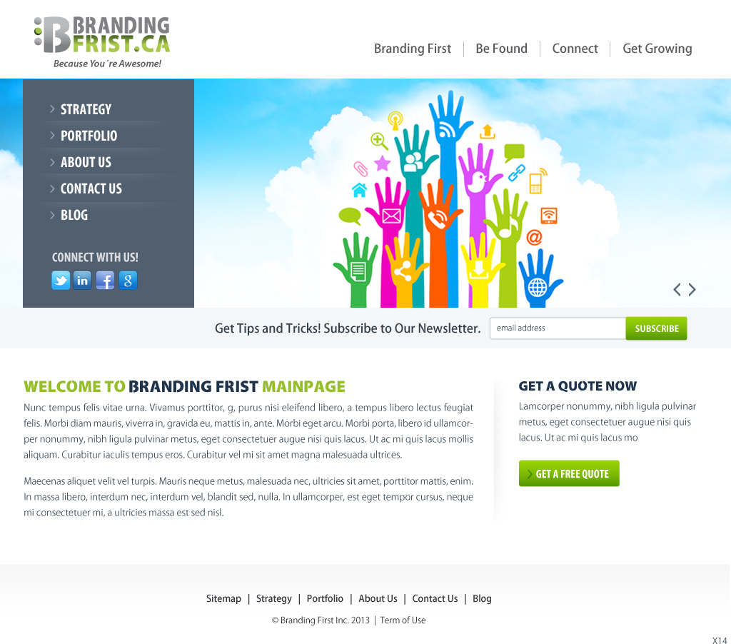 Web Design by pb for Branding First Inc. | Design #1691249
