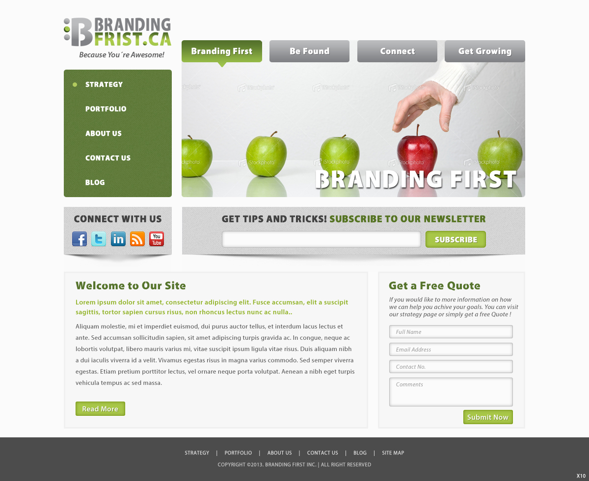 Web Design by pb for Branding First Inc. | Design #1697225