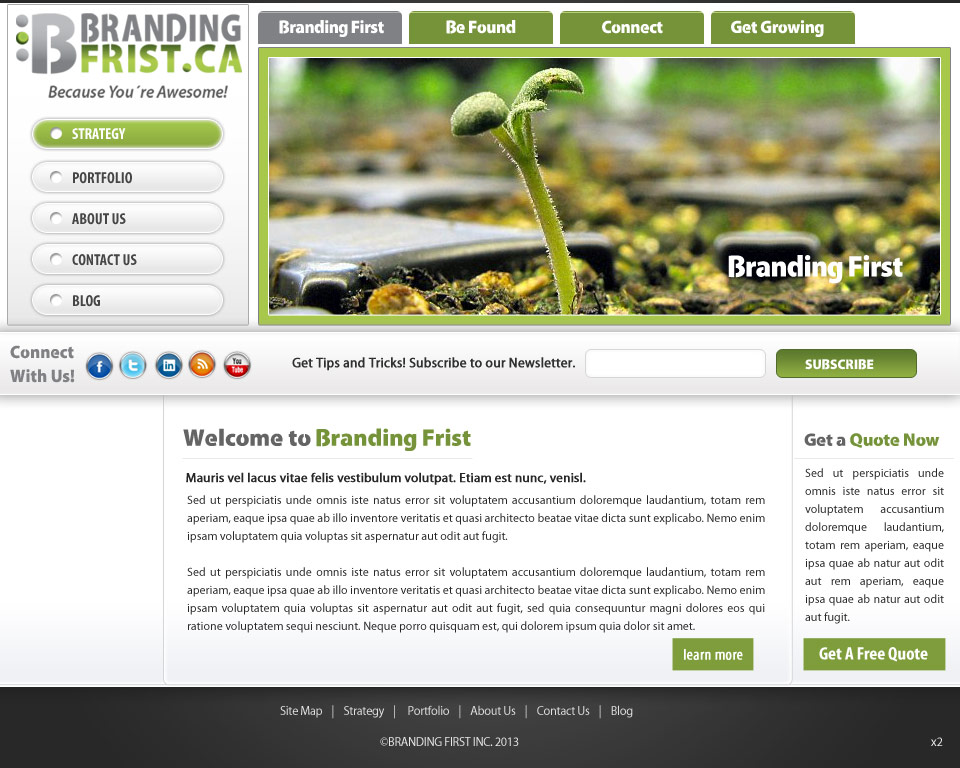 Web Design by pb for Branding First Inc. | Design #1697227