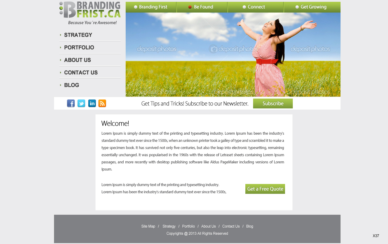 Web Design by pb for Branding First Inc. | Design #1697235