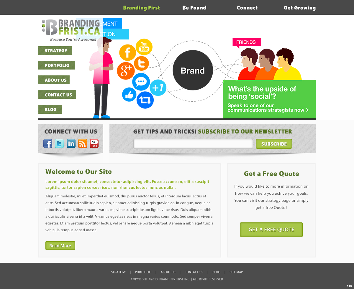 Web Design by pb for Branding First Inc. | Design #1705762