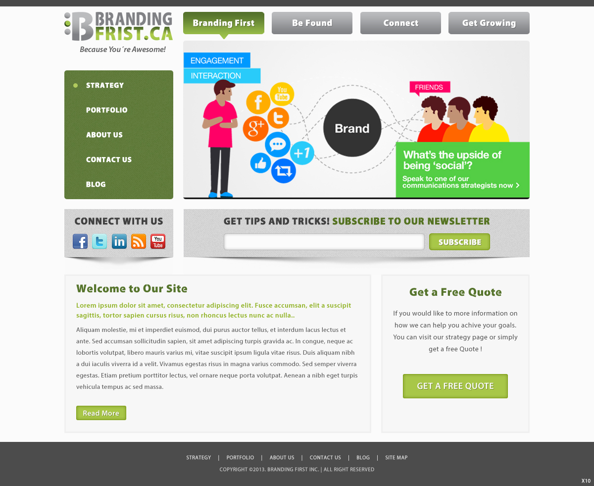 Web Design by pb for Branding First Inc. | Design #1705765