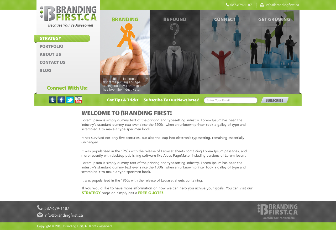 Web Design par TechWise pour Branding First Inc. | Design #1724847