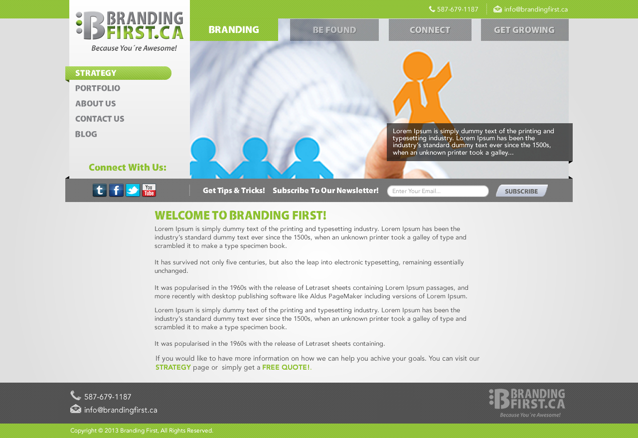 Web Design by TechWise for Branding First Inc. | Design #1724851