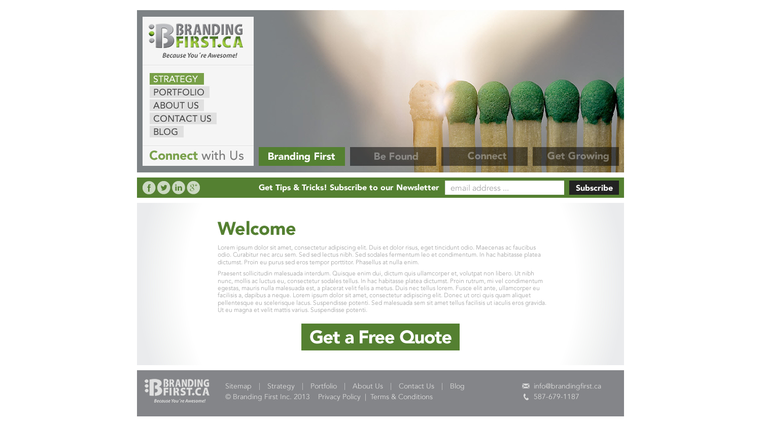 Web Design by TechWise for Branding First Inc. | Design #1729462