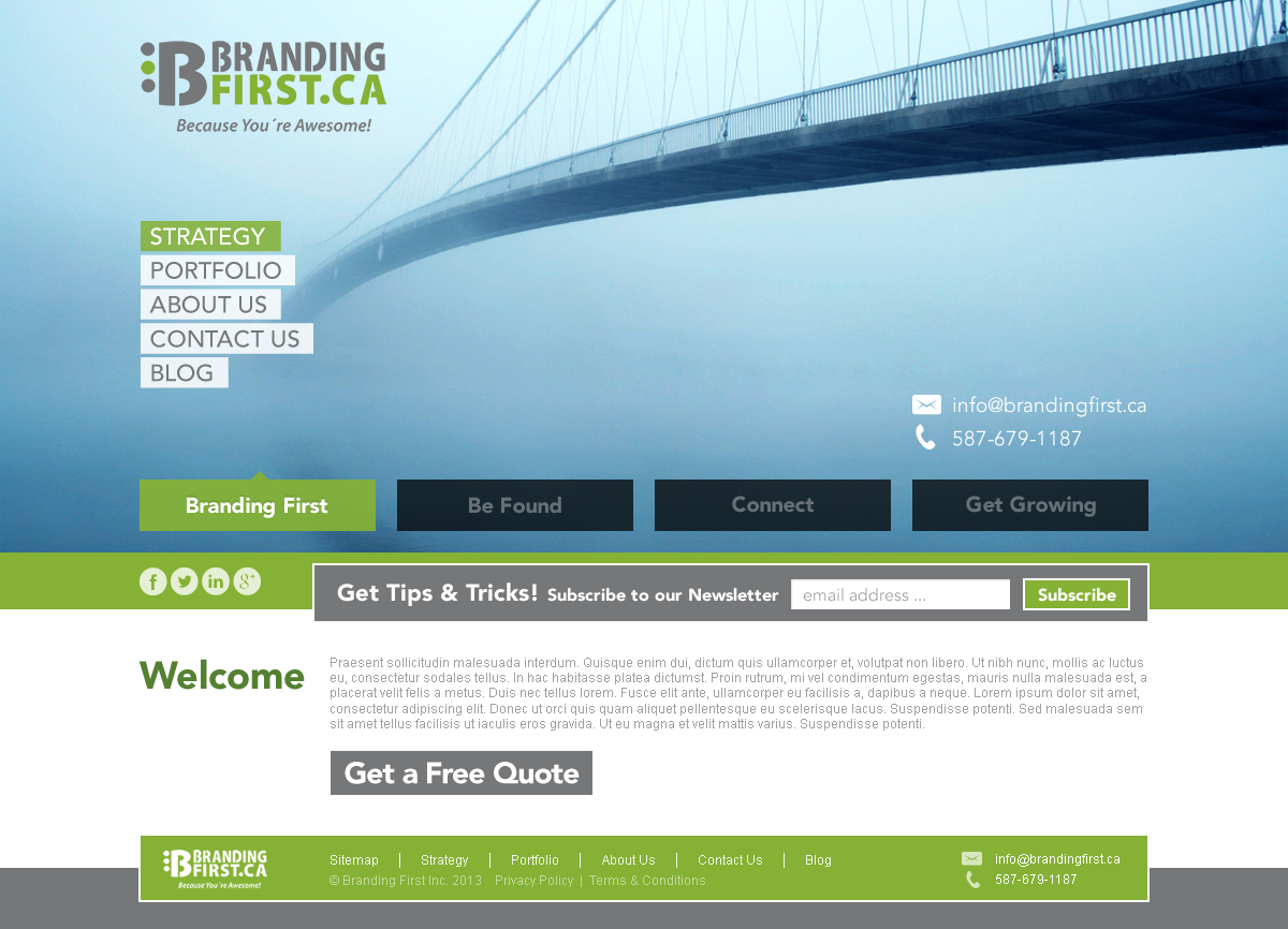 Web Design by TechWise for Branding First Inc. | Design #1729464
