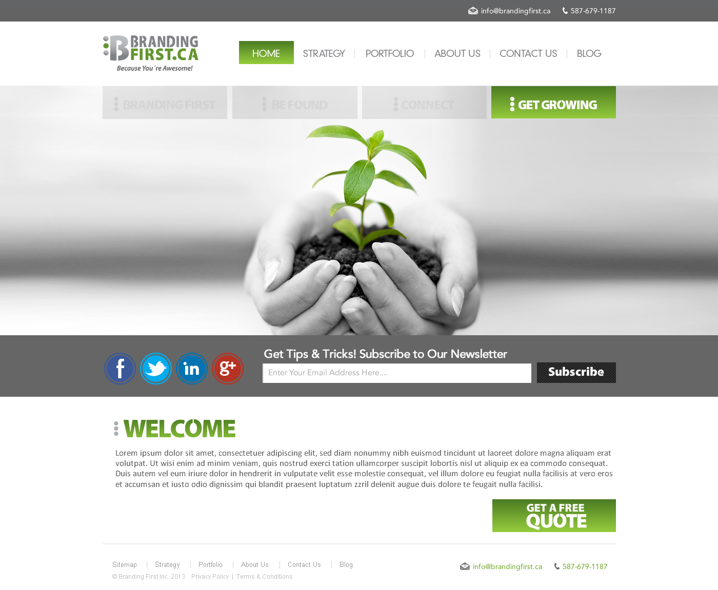 Web Design by TechWise for Branding First Inc. | Design #1785677