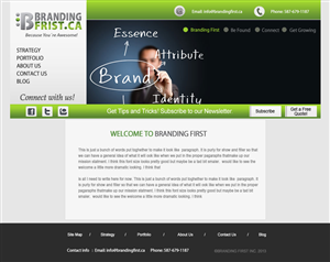 Web Design by Creative X Designs for Branding First Inc. | Design: #1756476