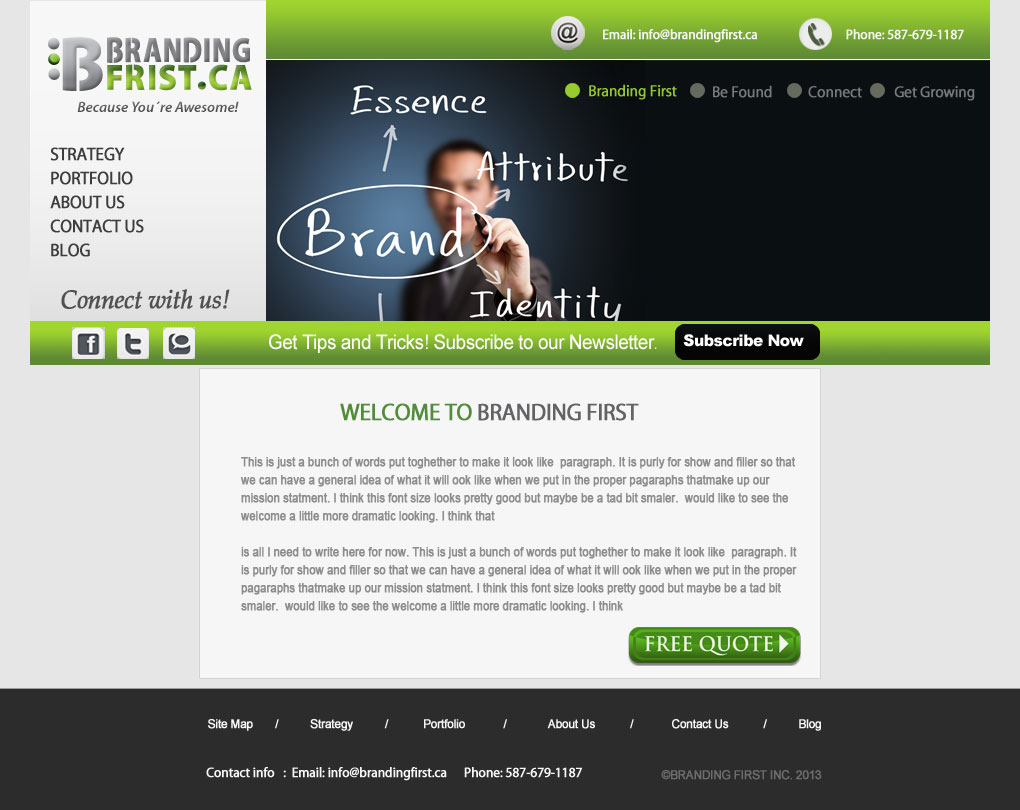Web Design by Creative X Designs for Branding First Inc. | Design #1757009