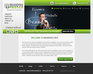 Web Design by Creative X Designs for Branding First Inc. | Design: #1757009