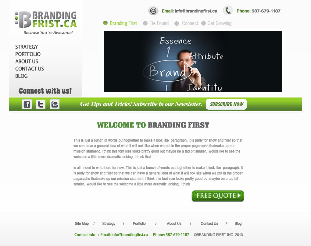 Web Design by Creative X Designs for Branding First Inc. | Design #1760056