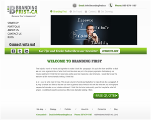 Web Design by Creative X Designs for Branding First Inc. | Design: #1760056