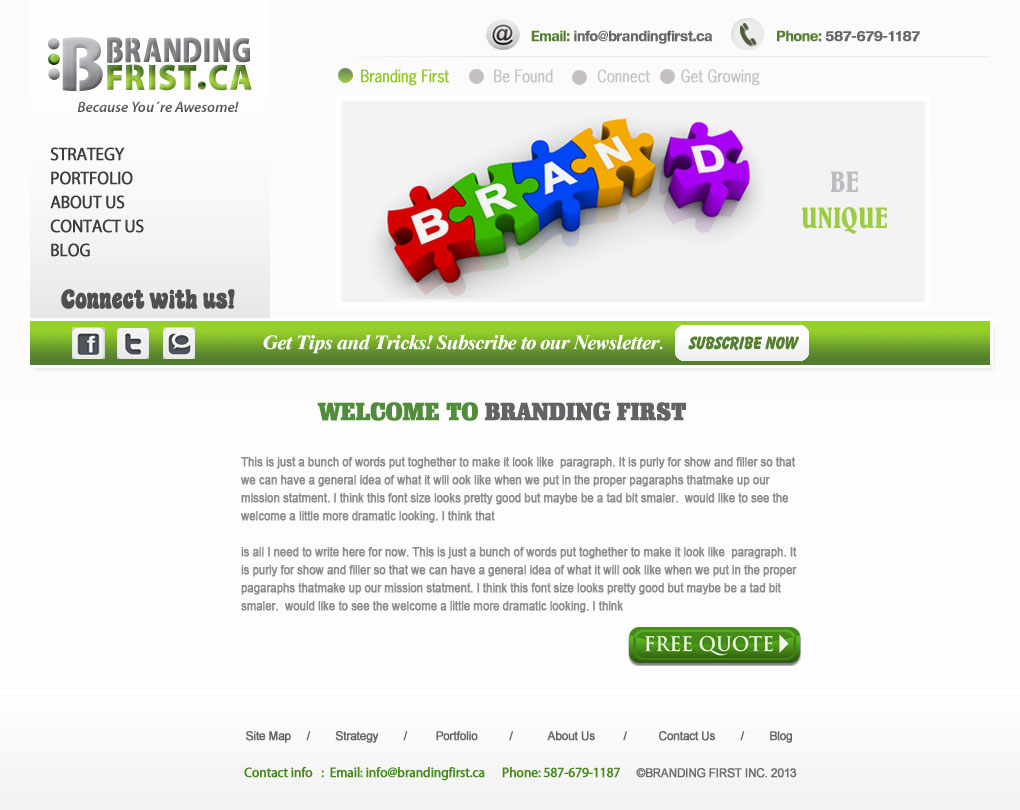 Web Design by Creative X Designs for Branding First Inc. | Design #1760623