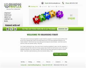 Web Design by Creative X Designs for Branding First Inc. | Design: #1760623
