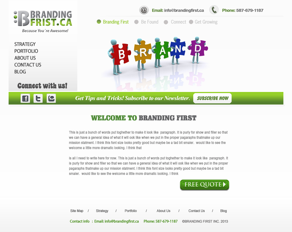 Web Design by Creative X Designs for Branding First Inc. | Design #1760631