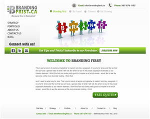Web Design by Creative X Designs for Branding First Inc. | Design: #1760631