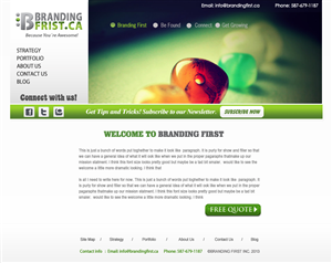 Web Design by Creative X Designs for Branding First Inc. | Design: #1761435