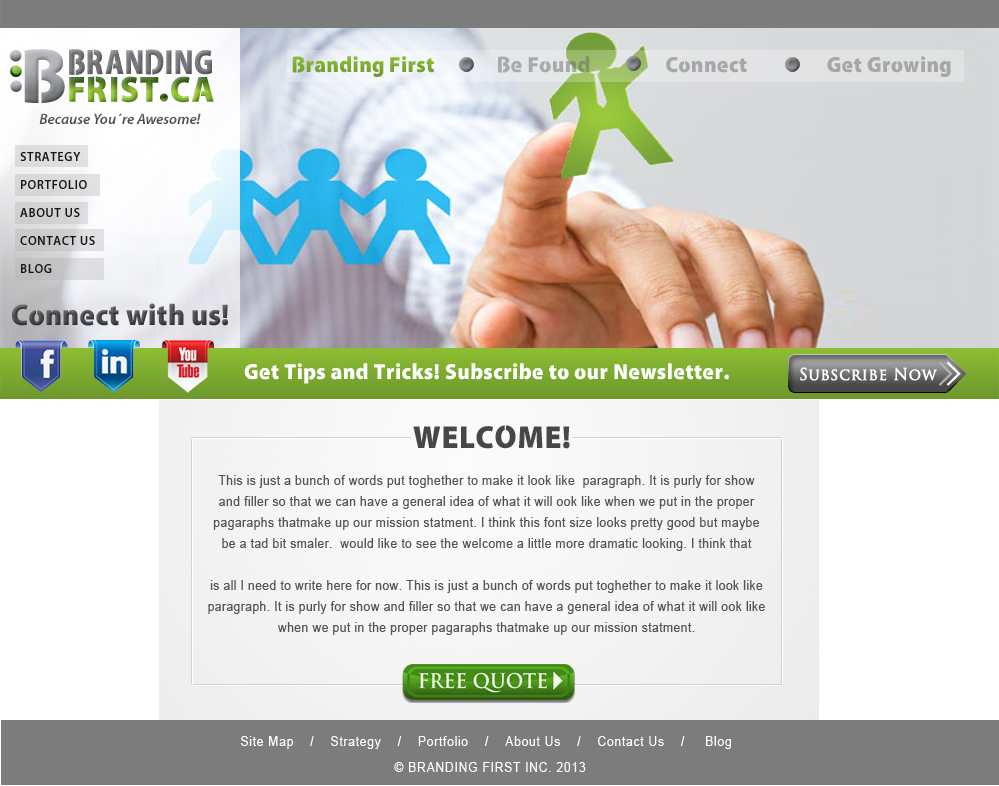Web Design by Creative X Designs for Branding First Inc. | Design #1762067