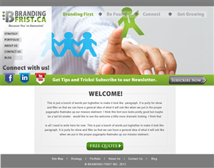 Web Design by Creative X Designs for Branding First Inc. | Design: #1762067