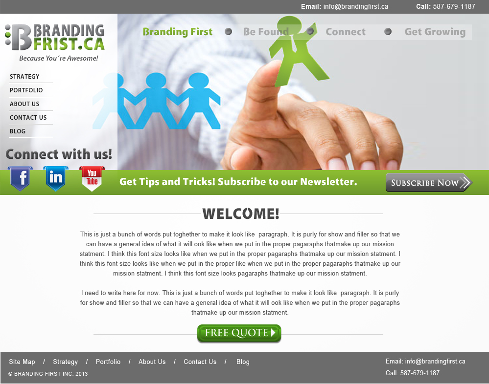 Web Design by Creative X Designs for Branding First Inc. | Design #1765381