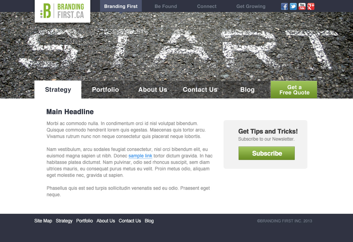 Web Design by jeremy for Branding First Inc. | Design #1687078