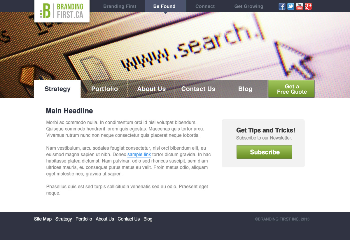Web Design by jeremy for Branding First Inc. | Design #1687081