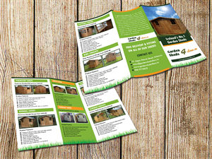 Brochure Design by Masha K for Garden Sheds Ireland | Design #6416763