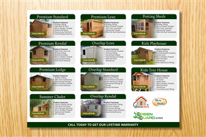 Brochure Design by barinix for Garden Sheds Ireland | Design: #6444840