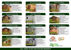 Brochure Design by barinix for Garden Sheds Ireland | Design: #6452139