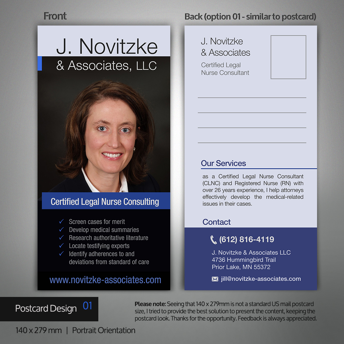 Diseño de Postal por danstudio para este proyecto | Diseño #6484476