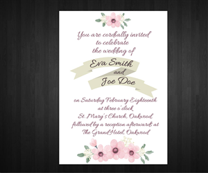 Invitation Design by Anna  for this project | Design: #6516229