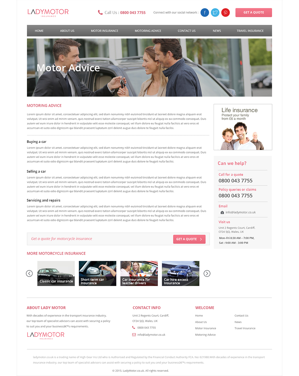 Web Design by fueldesignyard for this project | Design #6419681